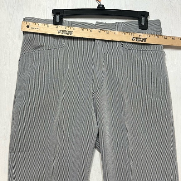 Glen Oaks No Iron Gray Pinstripe Dress Pants ~33x29 - Picture 2 of 14